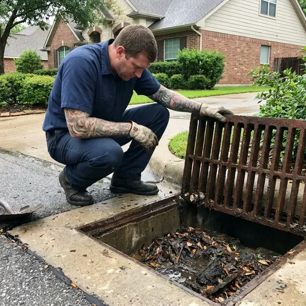 HWR Plumbing technician providing drainage services in Sioux Falls, SD