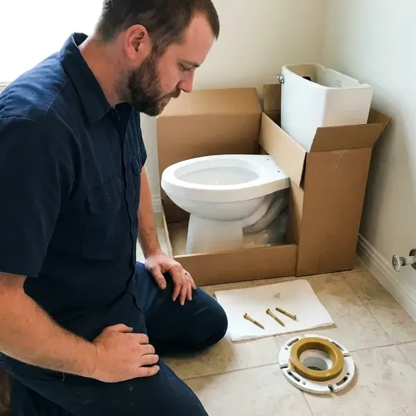 Local toilet replacement by HWR Plumbing, Sioux Falls, SD